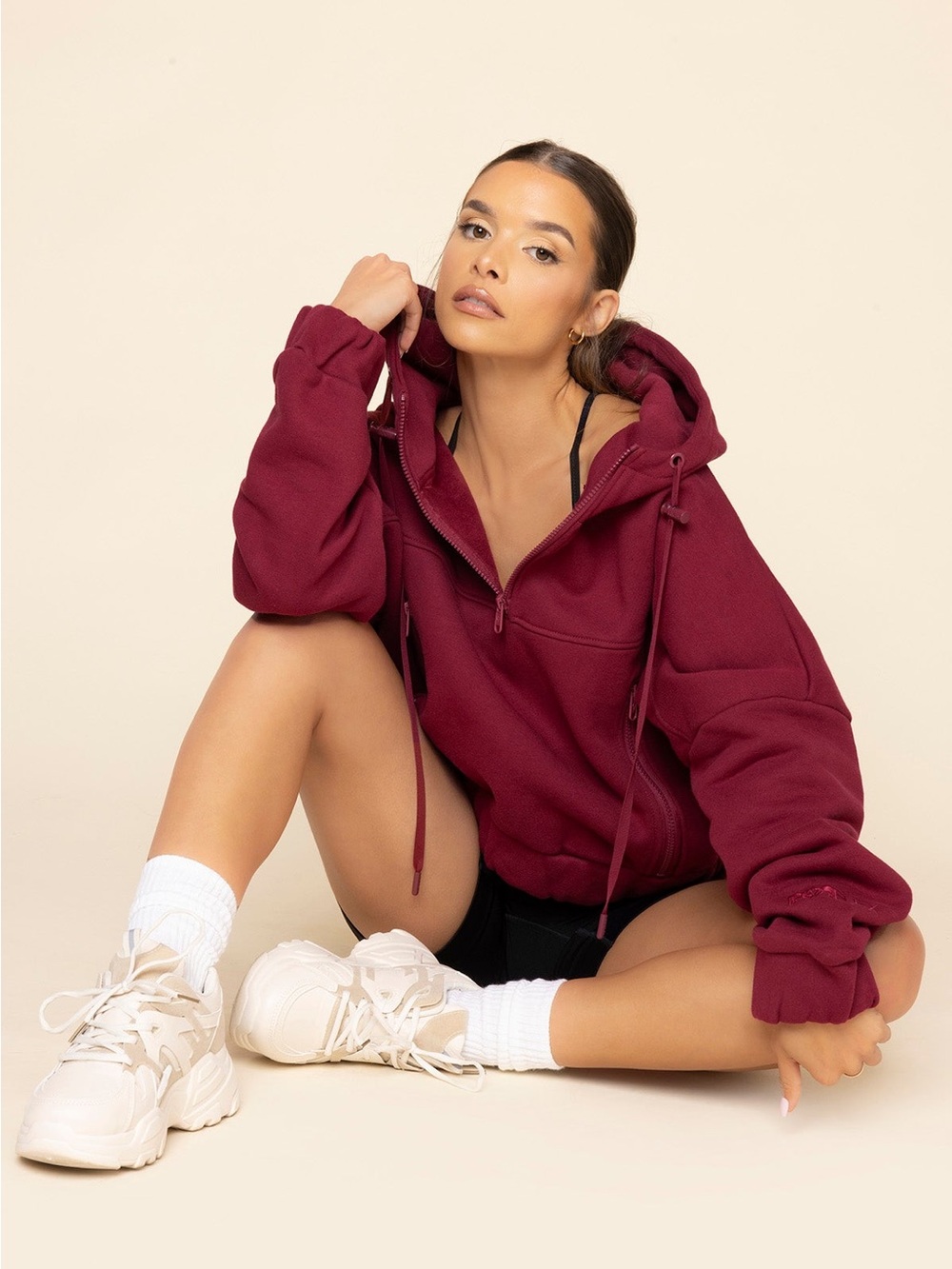 Popflex Dusty Pink Half-Zip Jacket - Picture 4 of 7